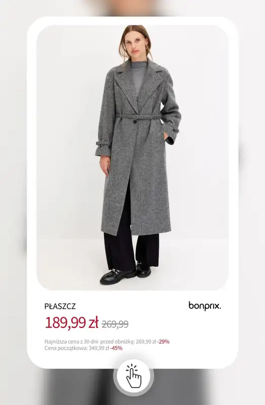 bonprix - gazetka promocyjna Kurtki i płaszcze na wyprzedaży od wtorku 18.11 do poniedziałku 24.11 - strona 10