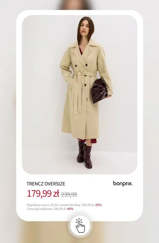 bonprix - gazetka promocyjna Kurtki i płaszcze na wyprzedaży od wtorku 18.11 do poniedziałku 24.11 - strona 13