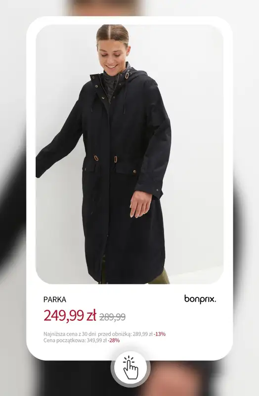 bonprix - gazetka promocyjna Kurtki i płaszcze na wyprzedaży od wtorku 18.11 do poniedziałku 24.11 - strona 16