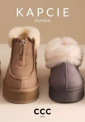 CCC - gazetka promocyjna Kapcie damskie od 49,99 zł od wtorku 18.11 
