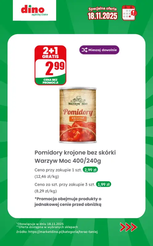 Dino - gazetka promocyjna Specjalna oferta na 18.11.2025 - promocje spoza gazetki od wtorku 18.11 do wtorku 18.11 - strona 7