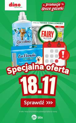 Dino - gazetka promocyjna Specjalna oferta na 18.11.2025 - promocje spoza gazetki od wtorku 18.11 do wtorku 18.11