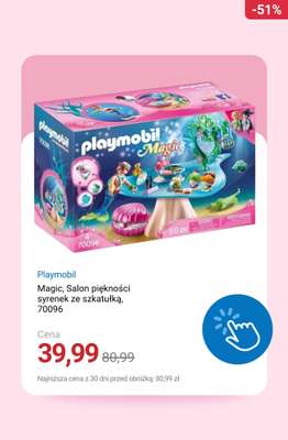Playmobil Magic, Salon piękności syrenek ze szkatułką, 70096