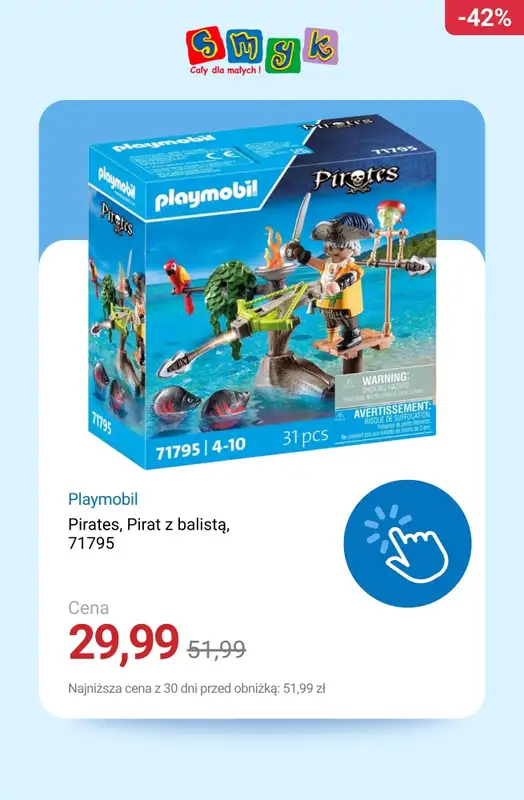 Smyk - gazetka promocyjna Do -50% Playmobile od wtorku 18.11  - strona 22