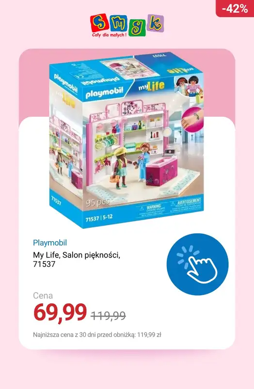 Smyk - gazetka promocyjna Do -50% Playmobile od wtorku 18.11  - strona 21