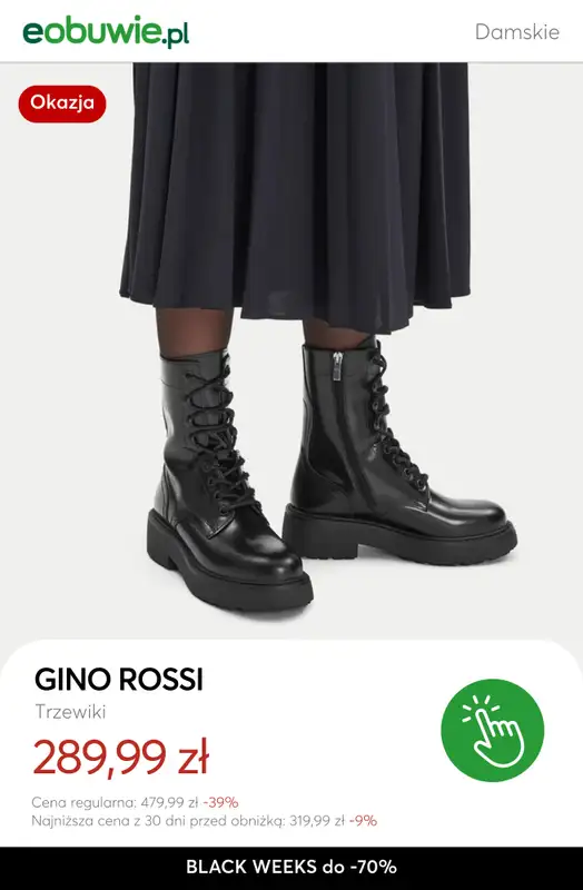 BLACK FRIDAY - gazetka promocyjna eobuwie | BLACK WEEKS do -70% od środy 19.11 do czwartku 27.11 - strona 9