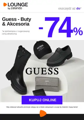 Lounge by Zalando - gazetka promocyjna Do -74% Guess - Buty & Akcesoria od wtorku 18.11 do czwartku 20.11
