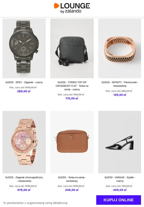 Lounge by Zalando - gazetka promocyjna Do -74% Guess - Buty & Akcesoria od wtorku 18.11 do czwartku 20.11 - strona 9