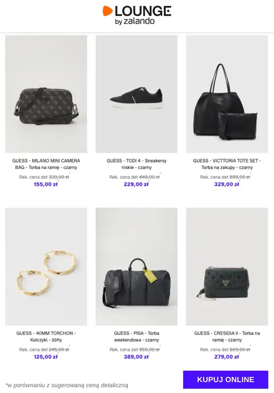 Lounge by Zalando - gazetka promocyjna Do -74% Guess - Buty & Akcesoria od wtorku 18.11 do czwartku 20.11 - strona 4