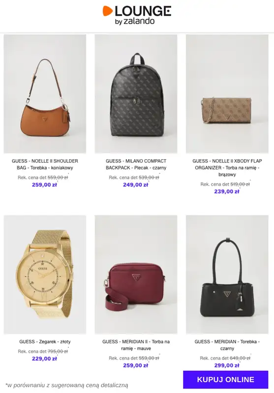 Lounge by Zalando - gazetka promocyjna Do -74% Guess - Buty & Akcesoria od wtorku 18.11 do czwartku 20.11 - strona 7