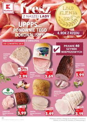 Kaufland - gazetka promocyjna Oferta Kaufland od czwartku 20.11 do środy 26.11 - strona 22