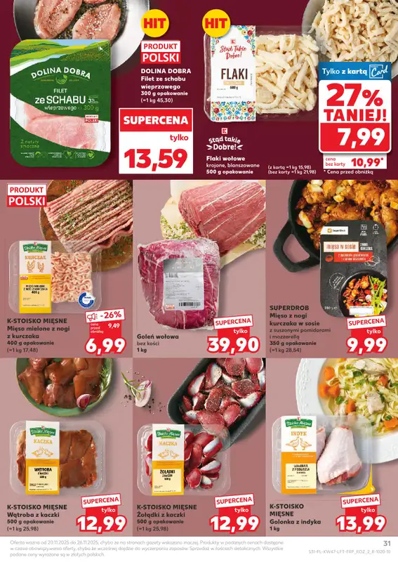 Kaufland - gazetka promocyjna Oferta Kaufland od czwartku 20.11 do środy 26.11 - strona 31