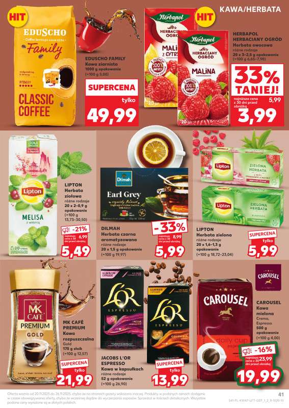 Kaufland - gazetka promocyjna Oferta Kaufland od czwartku 20.11 do środy 26.11 - strona 41
