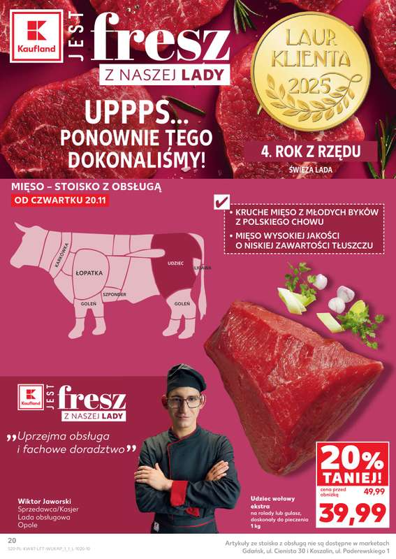 Kaufland - gazetka promocyjna Oferta Kaufland od czwartku 20.11 do środy 26.11 - strona 20