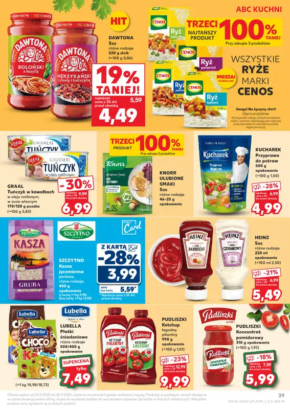 Kaufland - gazetka promocyjna Oferta Kaufland od czwartku 20.11 do środy 26.11 - strona 39