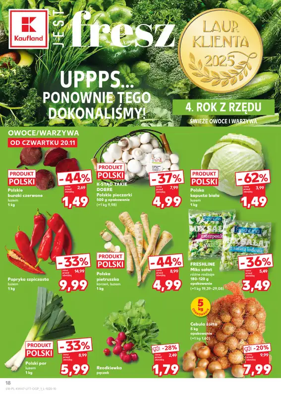 Kaufland - gazetka promocyjna Oferta Kaufland od czwartku 20.11 do środy 26.11 - strona 18