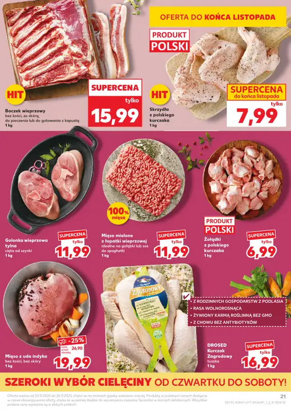 Kaufland - gazetka promocyjna Oferta Kaufland od czwartku 20.11 do środy 26.11 - strona 21