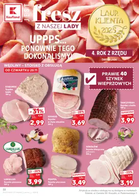 Kaufland - gazetka promocyjna Oferta Kaufland od czwartku 20.11 do środy 26.11 - strona 22