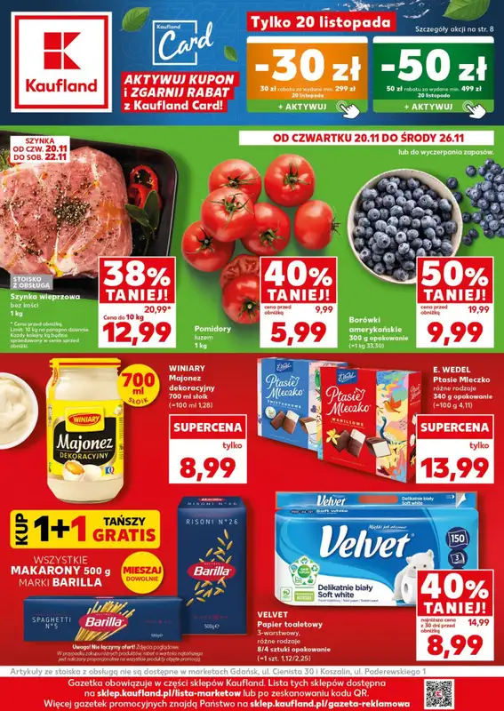 Kaufland - gazetka promocyjna Oferta Kaufland od czwartku 20.11 do środy 26.11