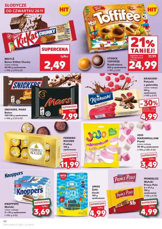 Kaufland - gazetka promocyjna Oferta Kaufland od czwartku 20.11 do środy 26.11 - strona 40