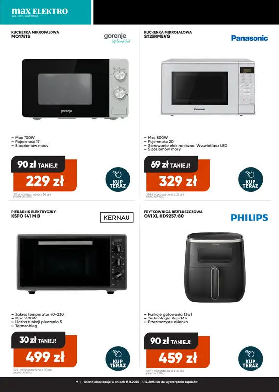 Max Elektro - gazetka promocyjna Gazetka Black weeks od wtorku 18.11 do poniedziałku 01.12 - strona 9