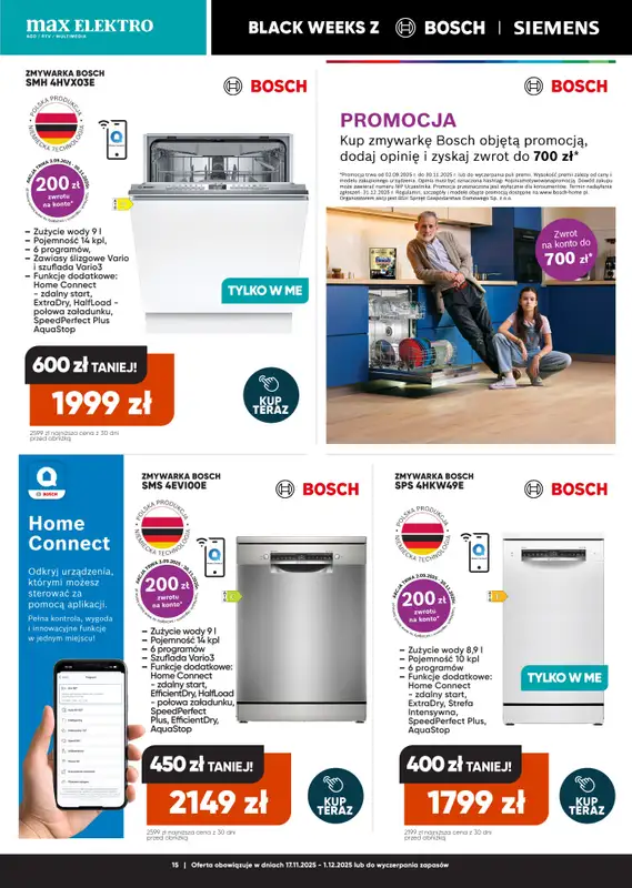 Max Elektro - gazetka promocyjna Gazetka Black weeks od wtorku 18.11 do poniedziałku 01.12 - strona 15