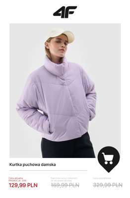 4F - gazetka promocyjna Wyprzedaż: ciepłe kurtki i bezrękawniki od wtorku 18.11  - strona 13