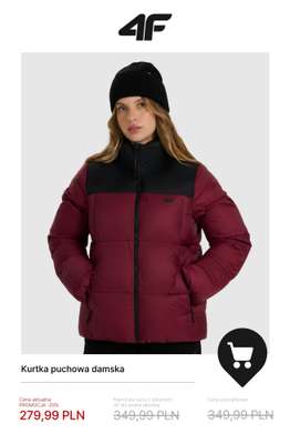 4F - gazetka promocyjna Wyprzedaż: ciepłe kurtki i bezrękawniki od wtorku 18.11  - strona 3