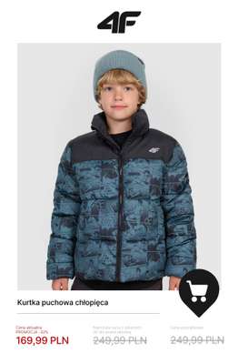 4F - gazetka promocyjna Wyprzedaż: ciepłe kurtki i bezrękawniki od wtorku 18.11  - strona 20