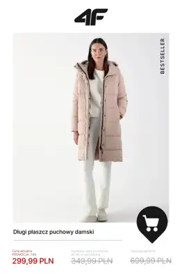 4F - gazetka promocyjna Wyprzedaż: ciepłe kurtki i bezrękawniki od wtorku 18.11  - strona 2