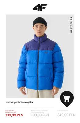 4F - gazetka promocyjna Wyprzedaż: ciepłe kurtki i bezrękawniki od wtorku 18.11  - strona 6