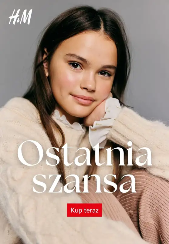 H&M - gazetka promocyjna Ostatnia szansa! od wtorku 18.11 