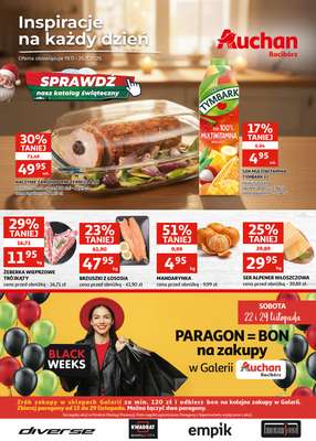 Auchan - gazetka promocyjna Gazetka Racibórz | Inspiracje na każdy dzień od środy 19.11 do wtorku 25.11
