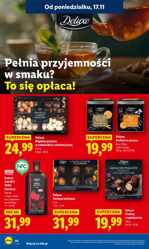 Lidl - gazetka promocyjna Oferta od poniedziałku od poniedziałku 17.11 do środy 19.11 - strona 46