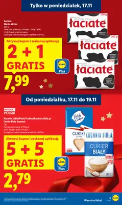 Lidl - gazetka promocyjna Oferta od poniedziałku od poniedziałku 17.11 do środy 19.11 - strona 5