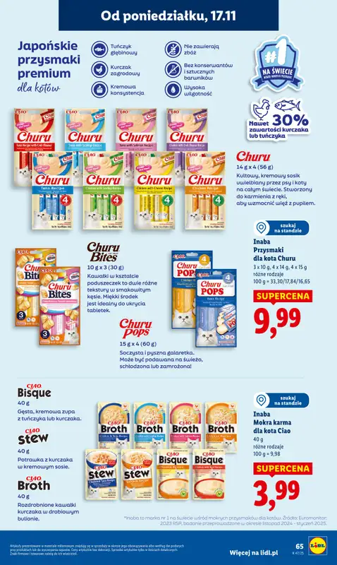 Lidl - gazetka promocyjna Oferta od poniedziałku od poniedziałku 17.11 do środy 19.11 - strona 67