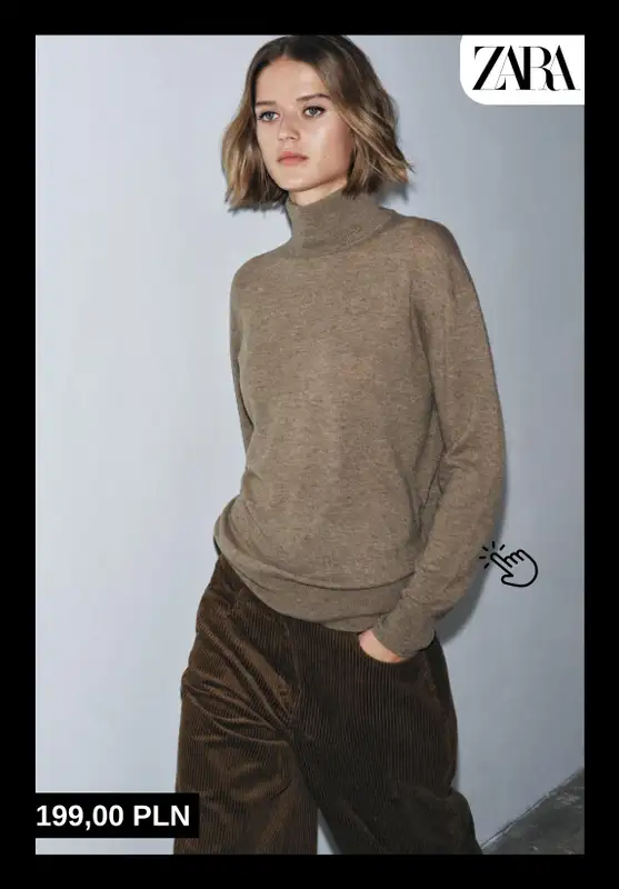 Zara - gazetka promocyjna Swetry z wełny i kaszmiru dla niej od wtorku 18.11  - strona 3