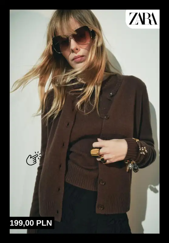 Zara - gazetka promocyjna Swetry z wełny i kaszmiru dla niej od wtorku 18.11  - strona 5