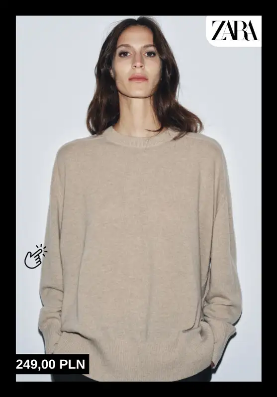 Zara - gazetka promocyjna Swetry z wełny i kaszmiru dla niej od wtorku 18.11  - strona 12