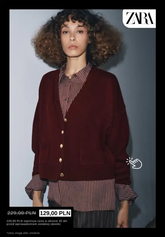 Zara - gazetka promocyjna Swetry z wełny i kaszmiru dla niej od wtorku 18.11  - strona 2