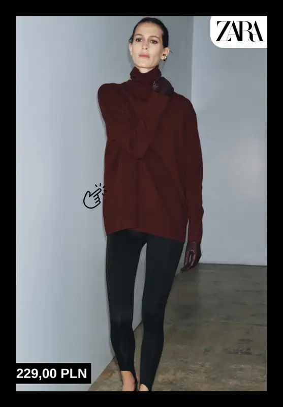 Zara - gazetka promocyjna Swetry z wełny i kaszmiru dla niej od wtorku 18.11  - strona 8