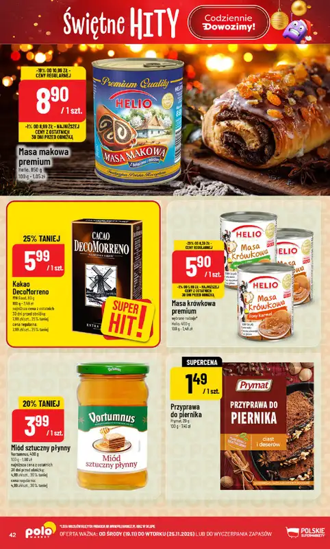 POLOmarket - gazetka promocyjna Gazetka od środy 19.11 do wtorku 25.11 - strona 42