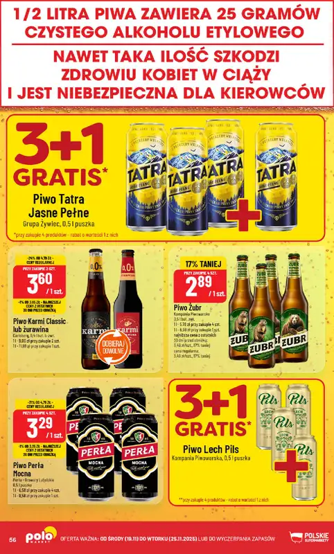 POLOmarket - gazetka promocyjna Gazetka od środy 19.11 do wtorku 25.11 - strona 56