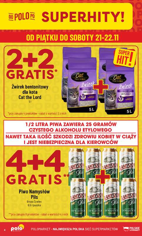 POLOmarket - gazetka promocyjna Gazetka od środy 19.11 do wtorku 25.11 - strona 4