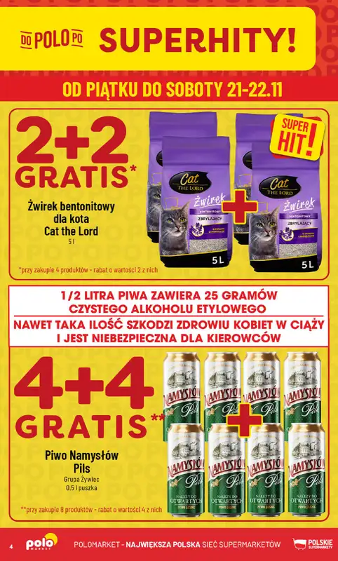 POLOmarket - gazetka promocyjna Gazetka od środy 19.11 do wtorku 25.11 - strona 4