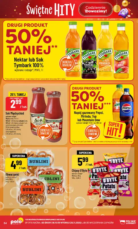 POLOmarket - gazetka promocyjna Gazetka od środy 19.11 do wtorku 25.11 - strona 54