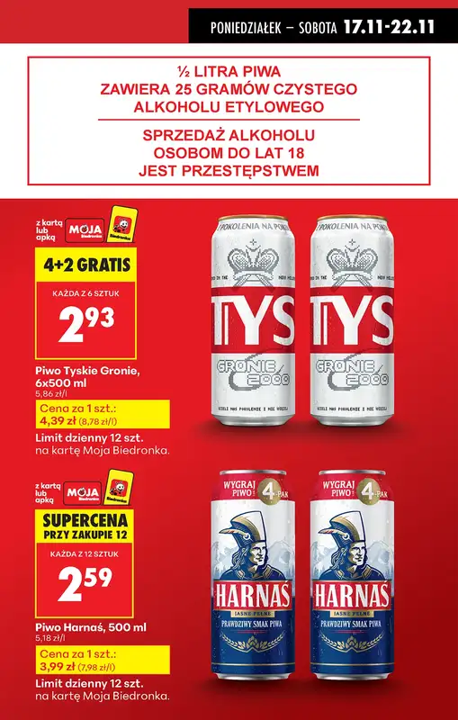 Biedronka - gazetka promocyjna Od poniedziałku, Z ladą tradycyjną od poniedziałku 17.11 do niedzieli 23.11 - strona 17