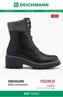Deichmann - gazetka promocyjna Botki damskie z wyprzedaży od wtorku 18.11  - strona 2