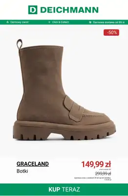 Deichmann - gazetka promocyjna Botki damskie z wyprzedaży od wtorku 18.11  - strona 5