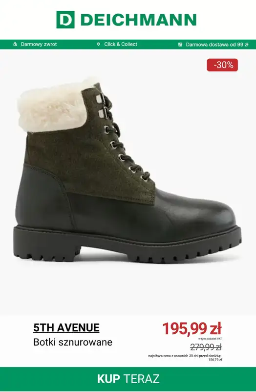 Deichmann - gazetka promocyjna Botki damskie z wyprzedaży od wtorku 18.11  - strona 3